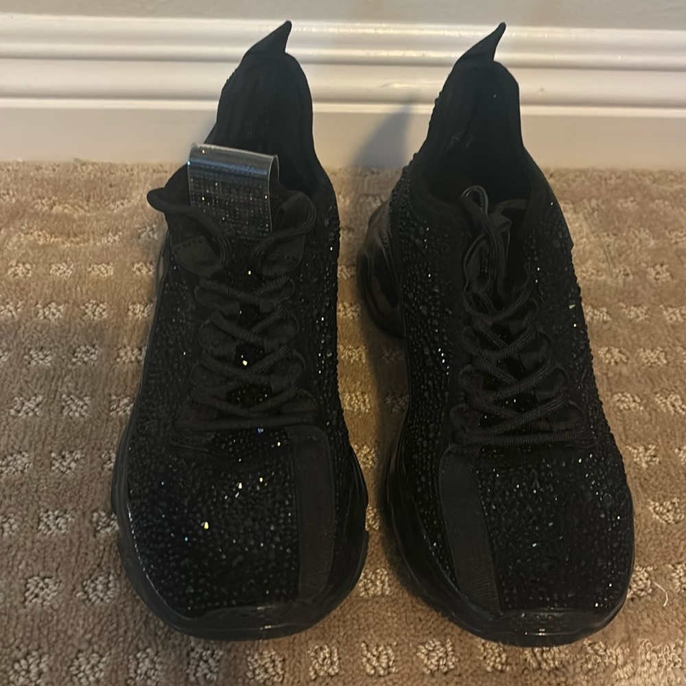 Sparkly Black Sneakers 8.5 Unworn